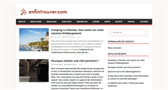 Desktop Screenshot of enfintrouver.com